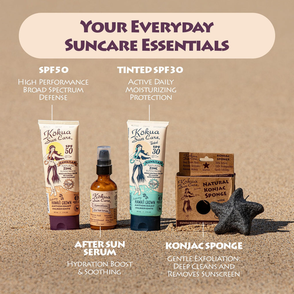 Kokua Sun Care After Sun Serum – Aloe Vera, Hyaluronic Acid & Vitamin C | 2oz Travel Size
