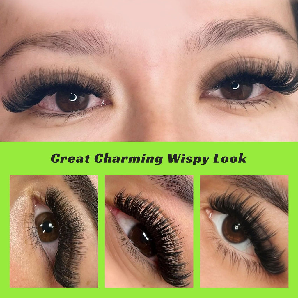 Kolybel 1000 Premade Lash Fans | 10D Narrow, 8-15mm, 0.07D Curl, Handmade Volume Extensions