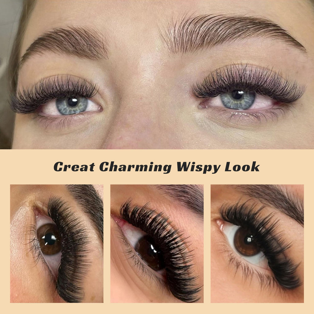 Kolybel 1000 Premade Lash Fans 10D-0.05C-8mm – Narrow Base, Handmade Volume Extensions