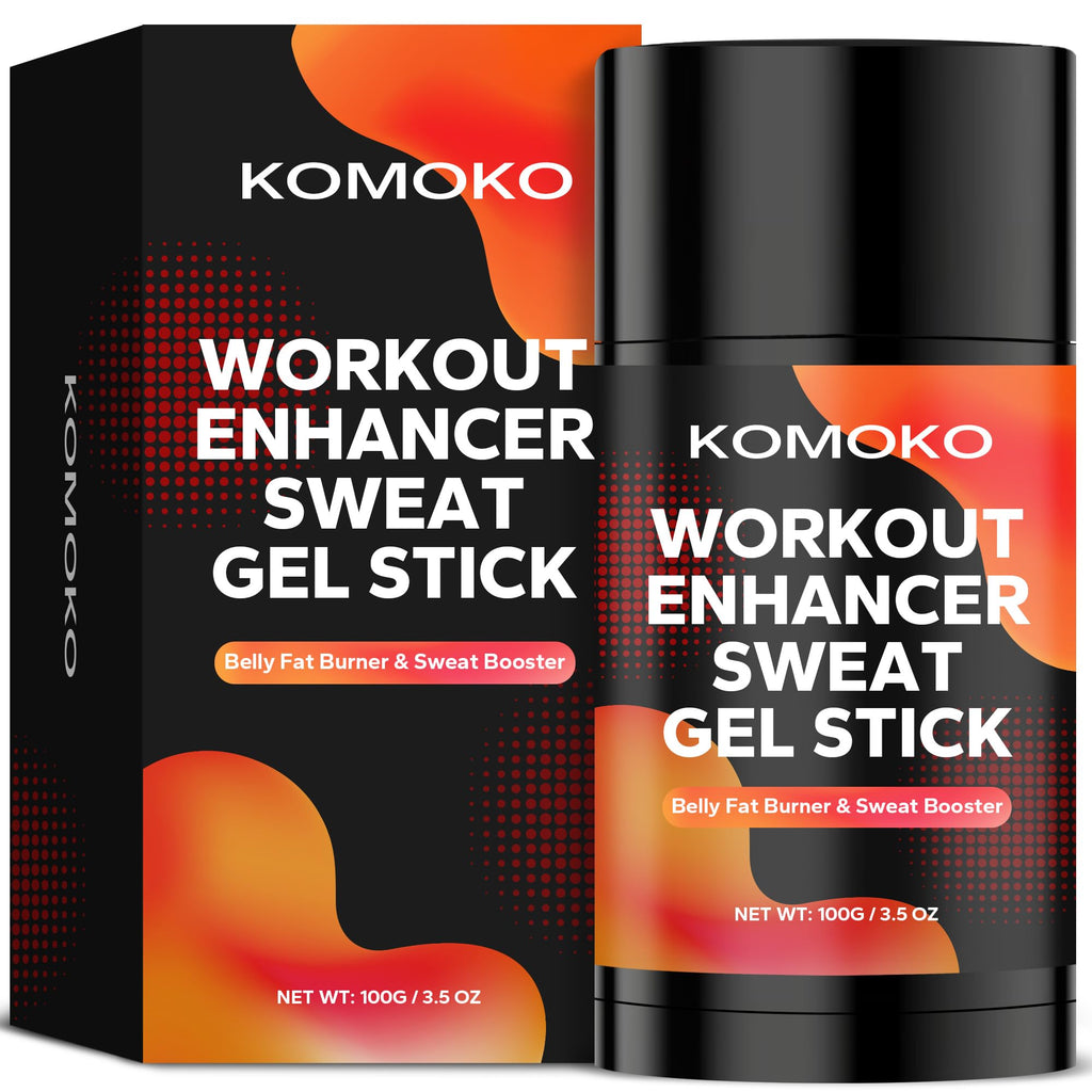 Komoko Fat Burning Sweat Gel Stick – Pre-Workout Sweat Enhancer (3.5 oz)