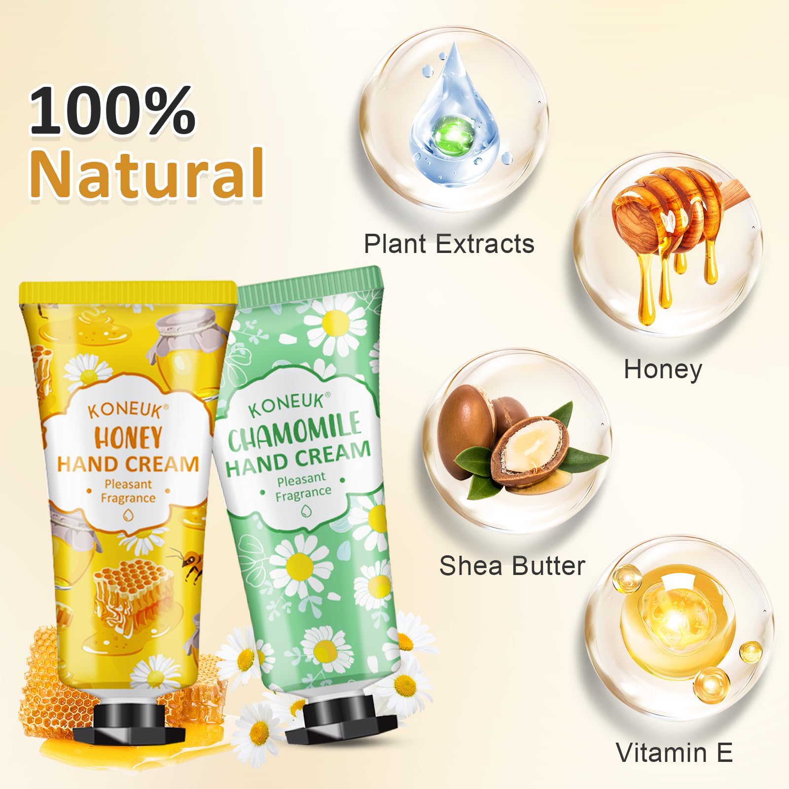 KONEUK 240-Pack Hand Cream Set – Bulk Travel-Size Moisturizers for Women & Gift Ideas