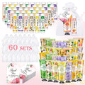 KONEUK 60 Pack Hand Cream & Lip Balm Bulk Sets – Gift Favors for Weddings & Occasions
