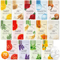KONEUK 70-Pack Sheet Masks – Hydrating Facial Masks for All Skin Types