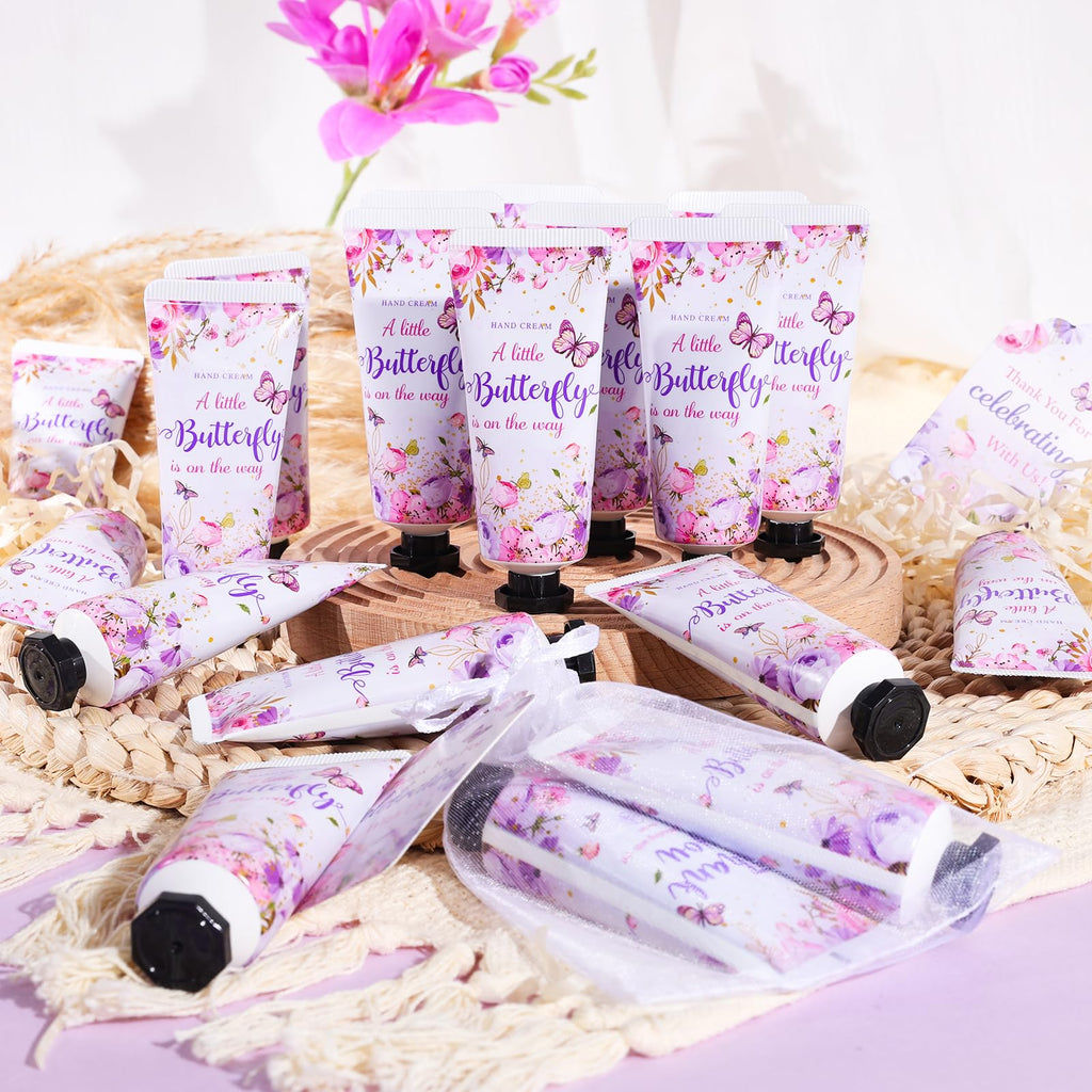 KONEUK 50 Sets Baby Shower Hand Cream Gifts | Butterfly Theme Party Favors
