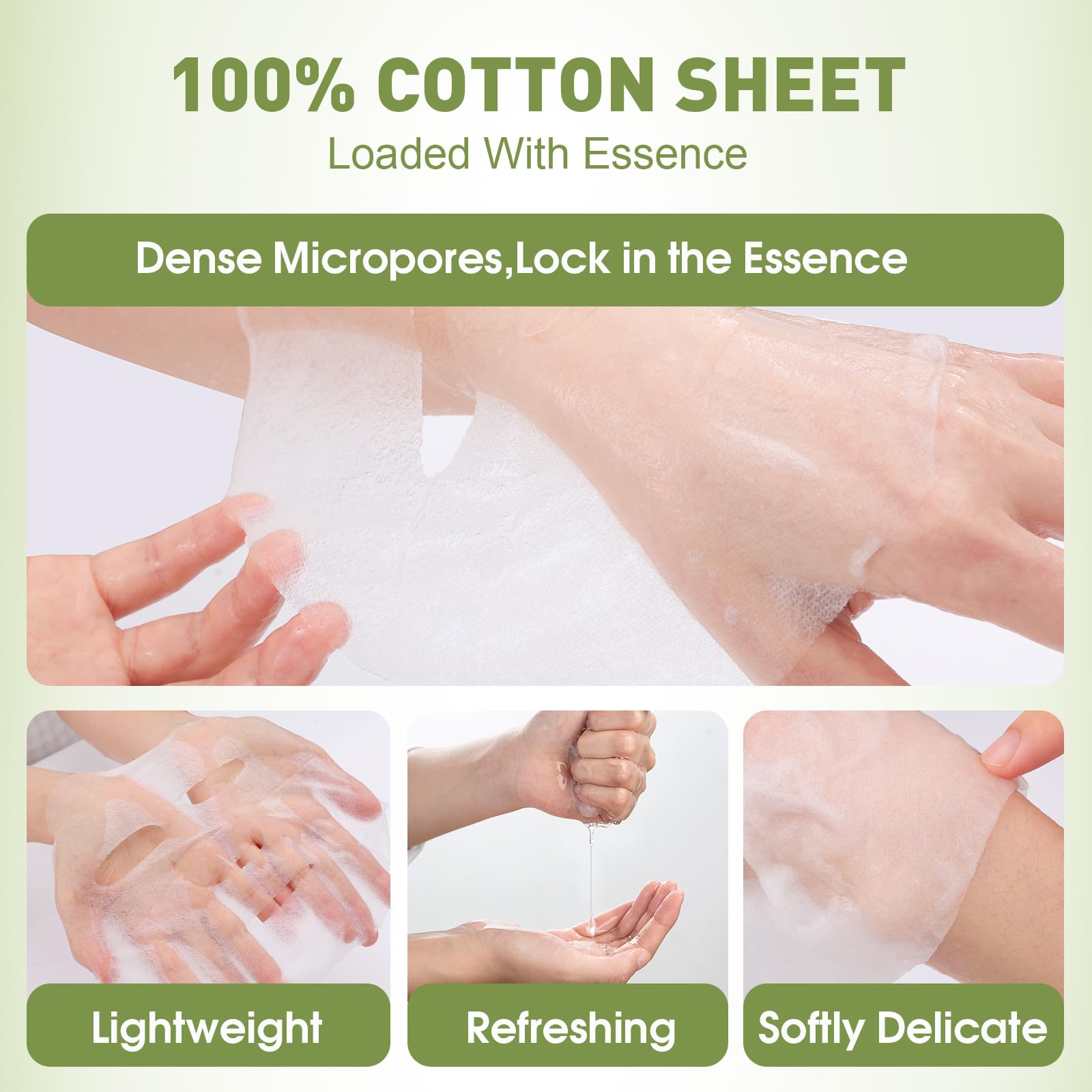KONEUK 48-Pack Collagen Hydrating Face Masks for All Skin Types