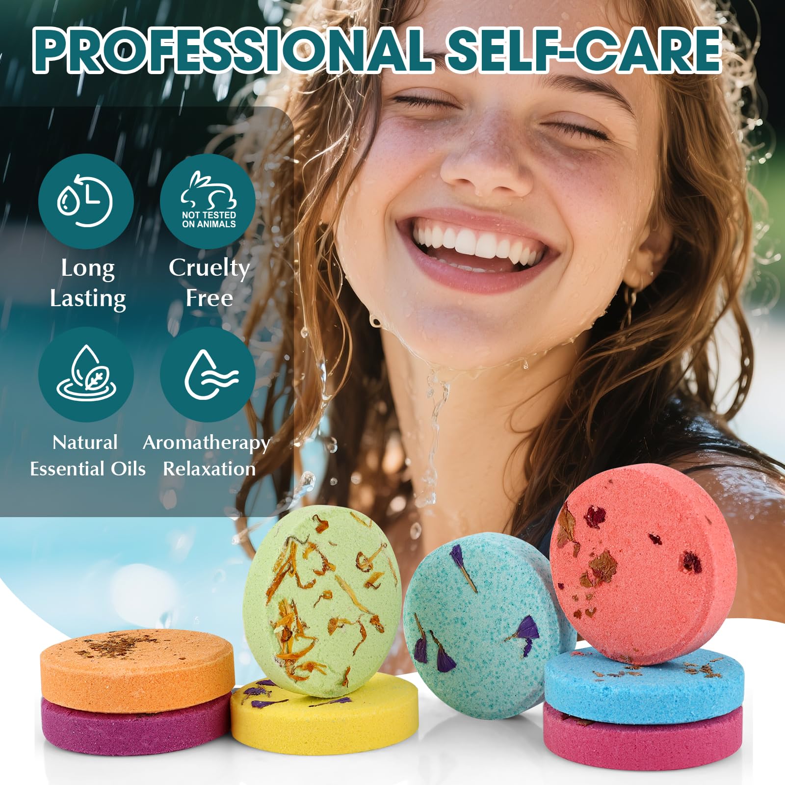 KONEUK 32 Pack Shower Steamers – Aromatherapy Gift Set with Essential Oils