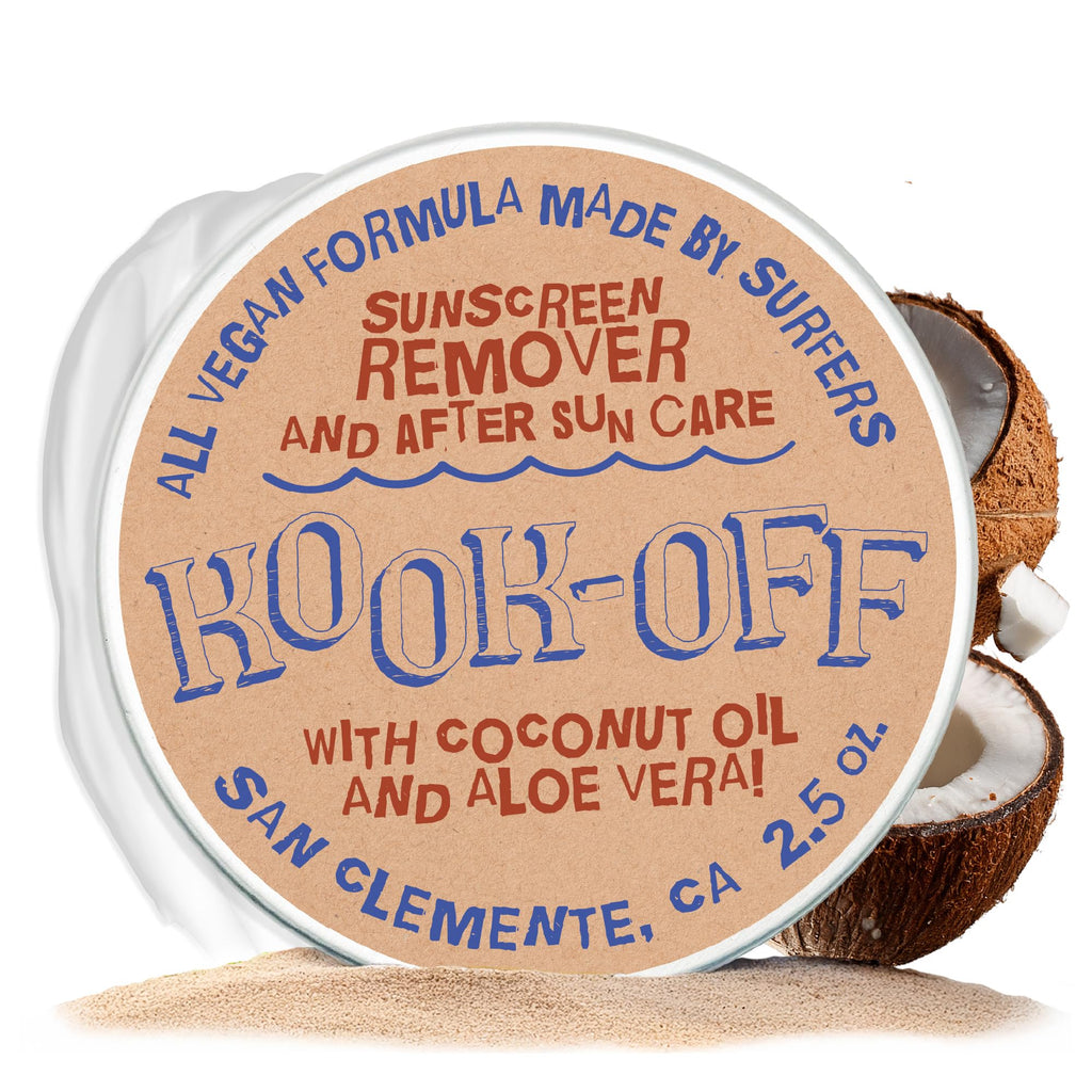 Kook-Off Mineral Sunscreen Remover & After Sun Care | Reef-Safe, Aloe Vera & Coconut Oil