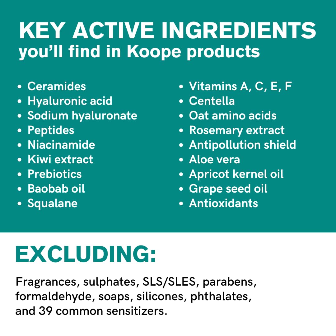 Koope Heavyweight Face Cream – Deep Hydration for Dry Skin (Peptides, Ceramides) – Vegan