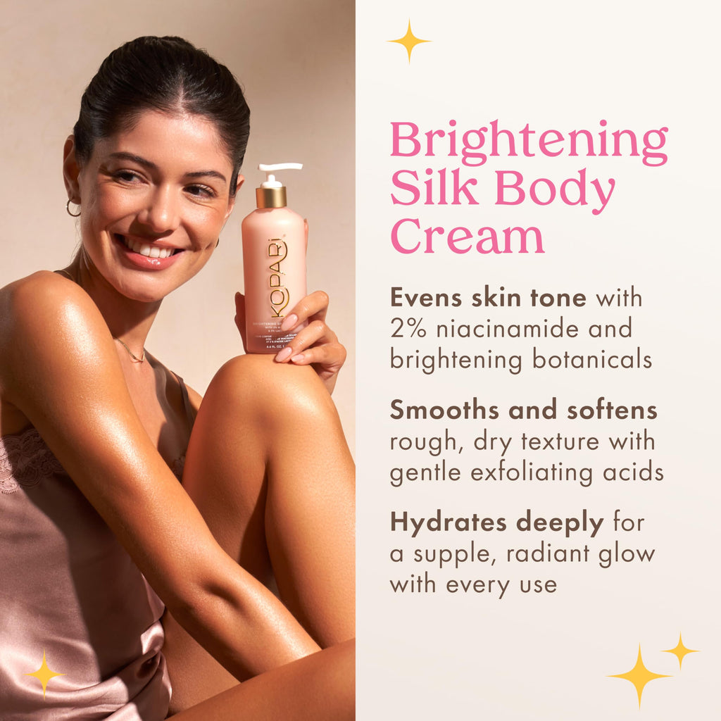 Kopari Brightening Silk Body Cream — 2% Niacinamide, Kakadu Plum, 6.7 oz