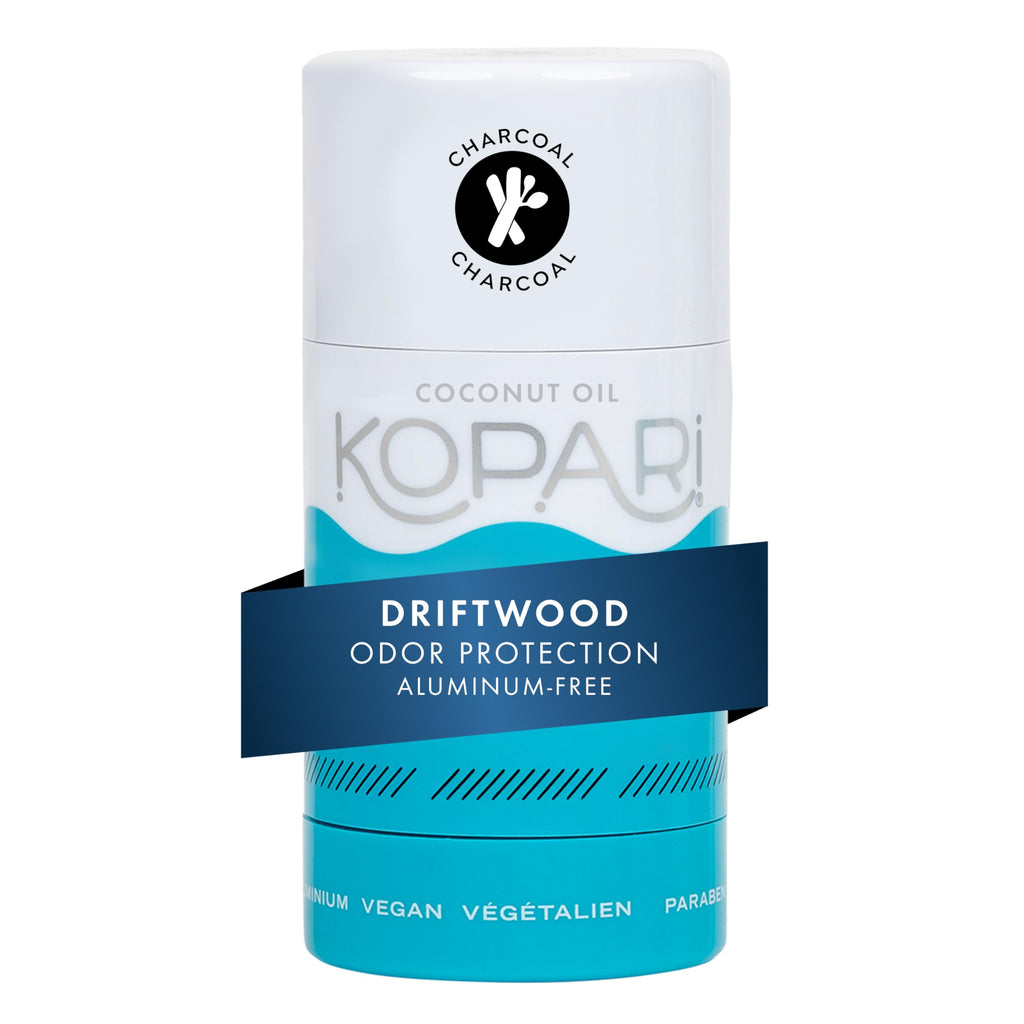 Kopari Aluminum Free Coconut Deodorant with Charcoal — Plant-Based, Non-Toxic, 2 oz