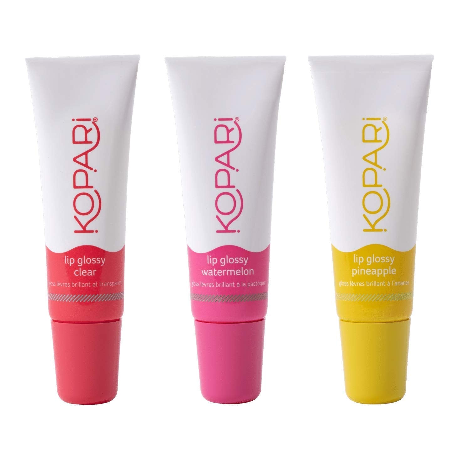 Kopari Coconut Lip Glossy 0.35 oz Pack of 3 – Ultra Hydrating Clear Lip Gloss