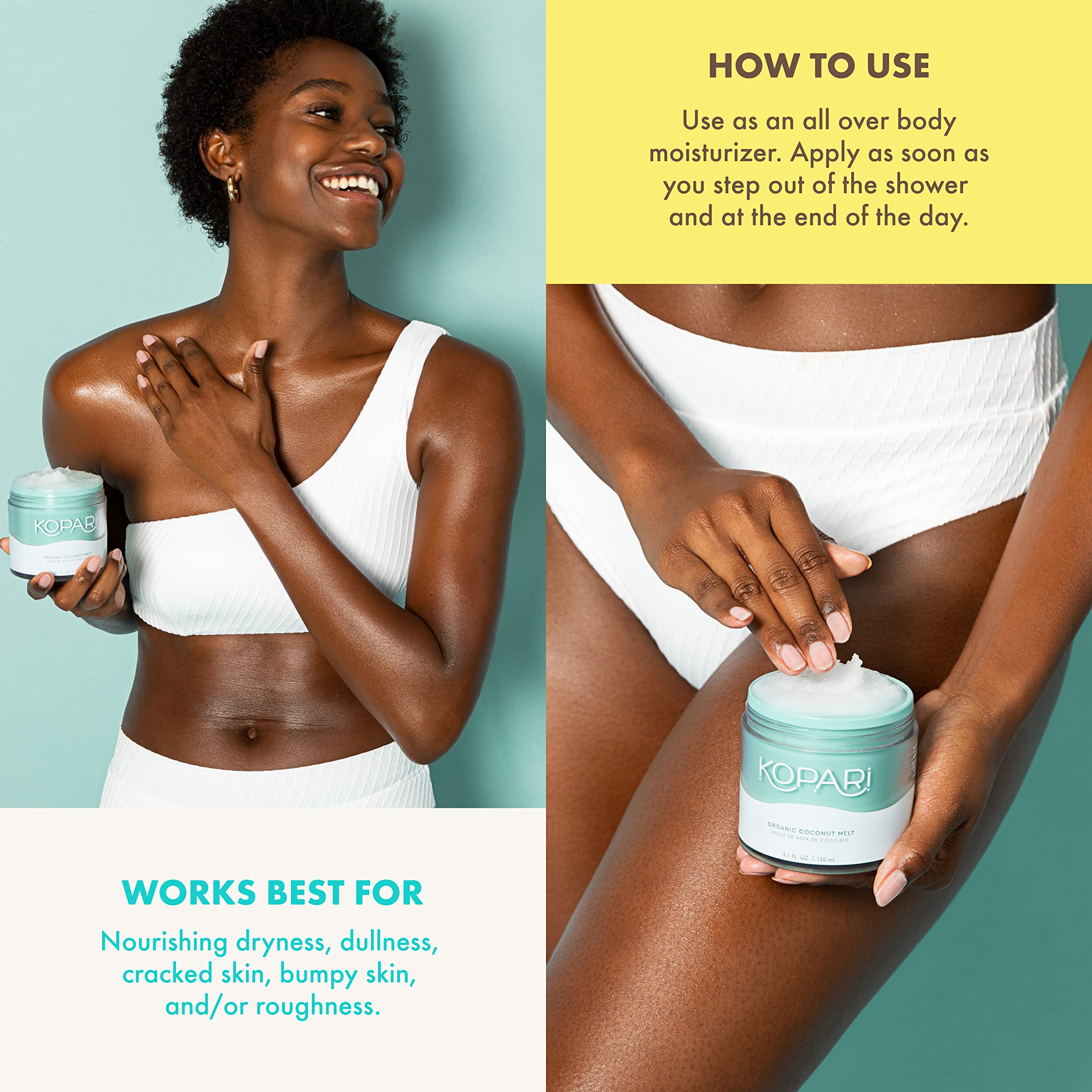 Kopari Organic Coconut Melt – 5.1 oz | Multi-Purpose Skin Moisturizer, Vegan & Cruelty-Free