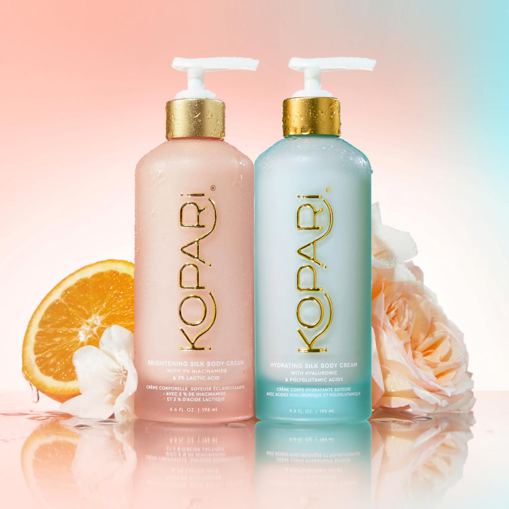 Kopari Hydrating Silk Body Cream – Hyaluronic & Polyglutamic Acids, 6.7 oz | Lightweight, Silky Moisturizer with Coconut Milk Scent