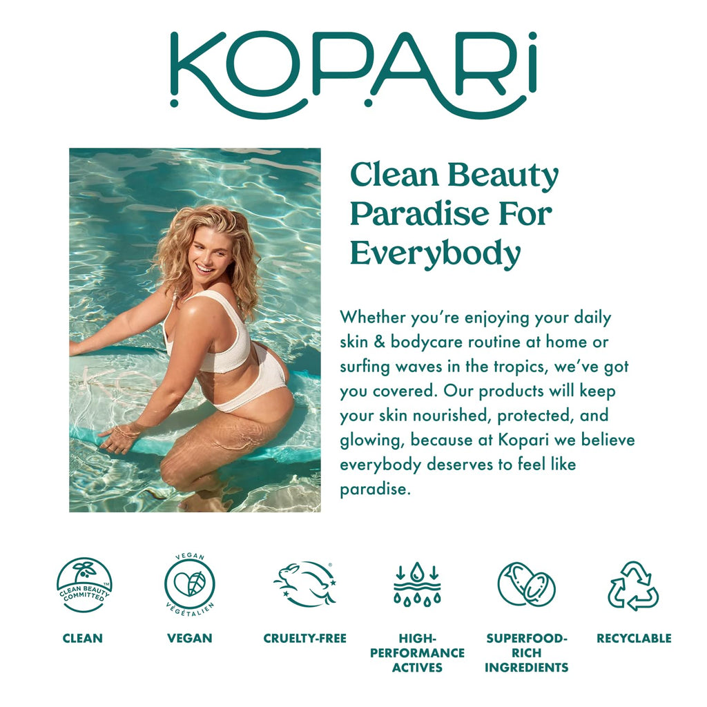 Kopari Jumbo Coconut Hydrating Body Wash – 25 oz | Coconut Water, Aloe, Sea Kelp