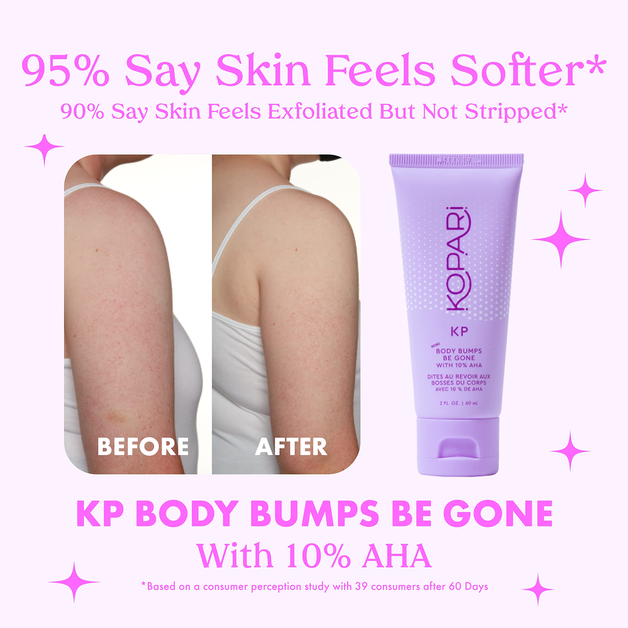 Kopari KP Body Bumps Be Gone Exfoliating Scrub with 10% AHA | Smooth Skin & Clear Pores | 8.45 fl oz