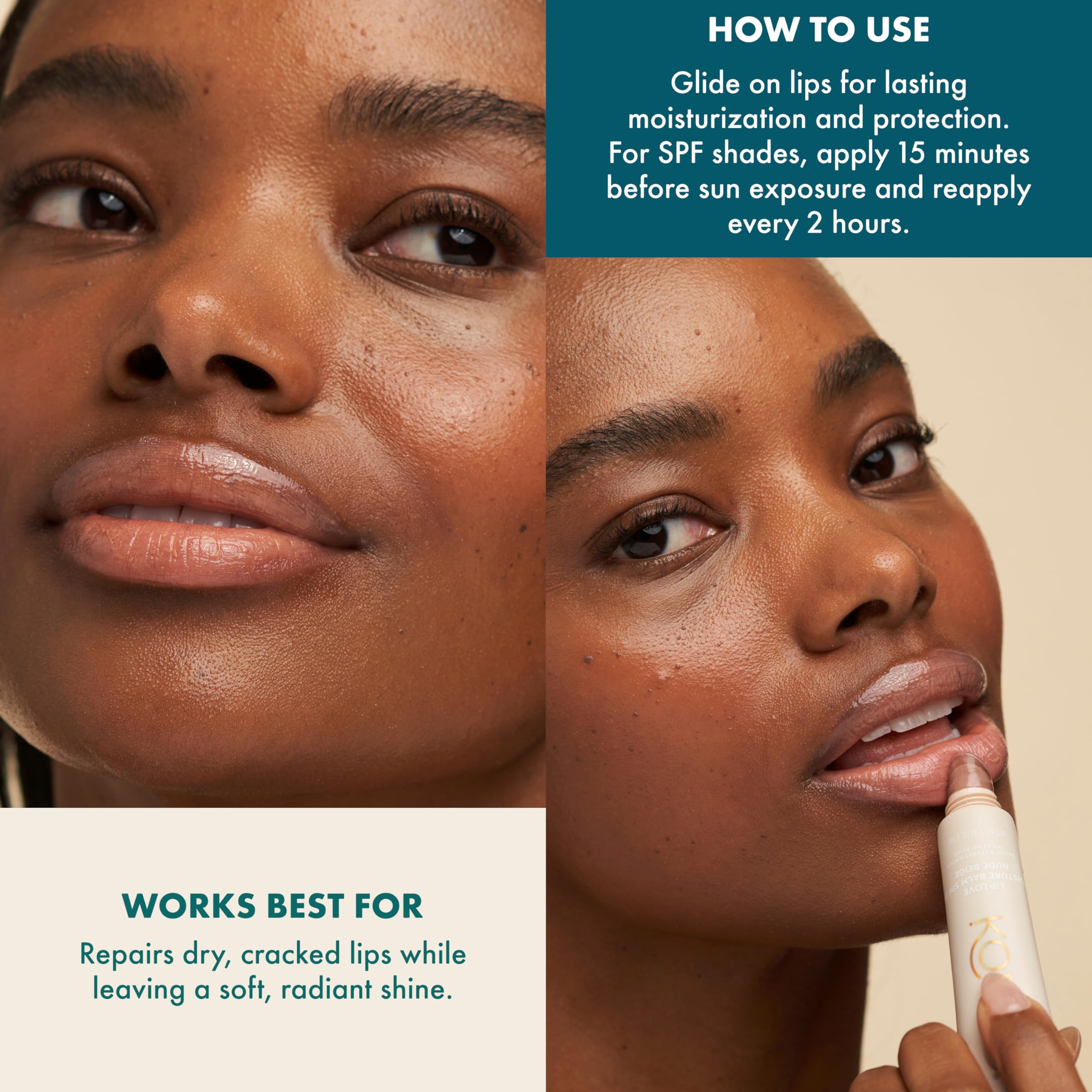 Kopari Lip Love SPF 30 Nude Beige – Mineral Zinc Lip Sunscreen & Hydration