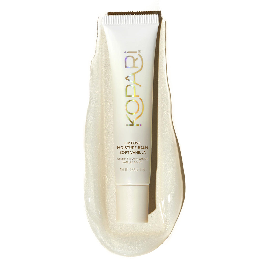 Kopari Lip Love Moisture Balm – Soft Vanilla Shimmer | Ceramide Hydration, Vegan (0.35 oz)