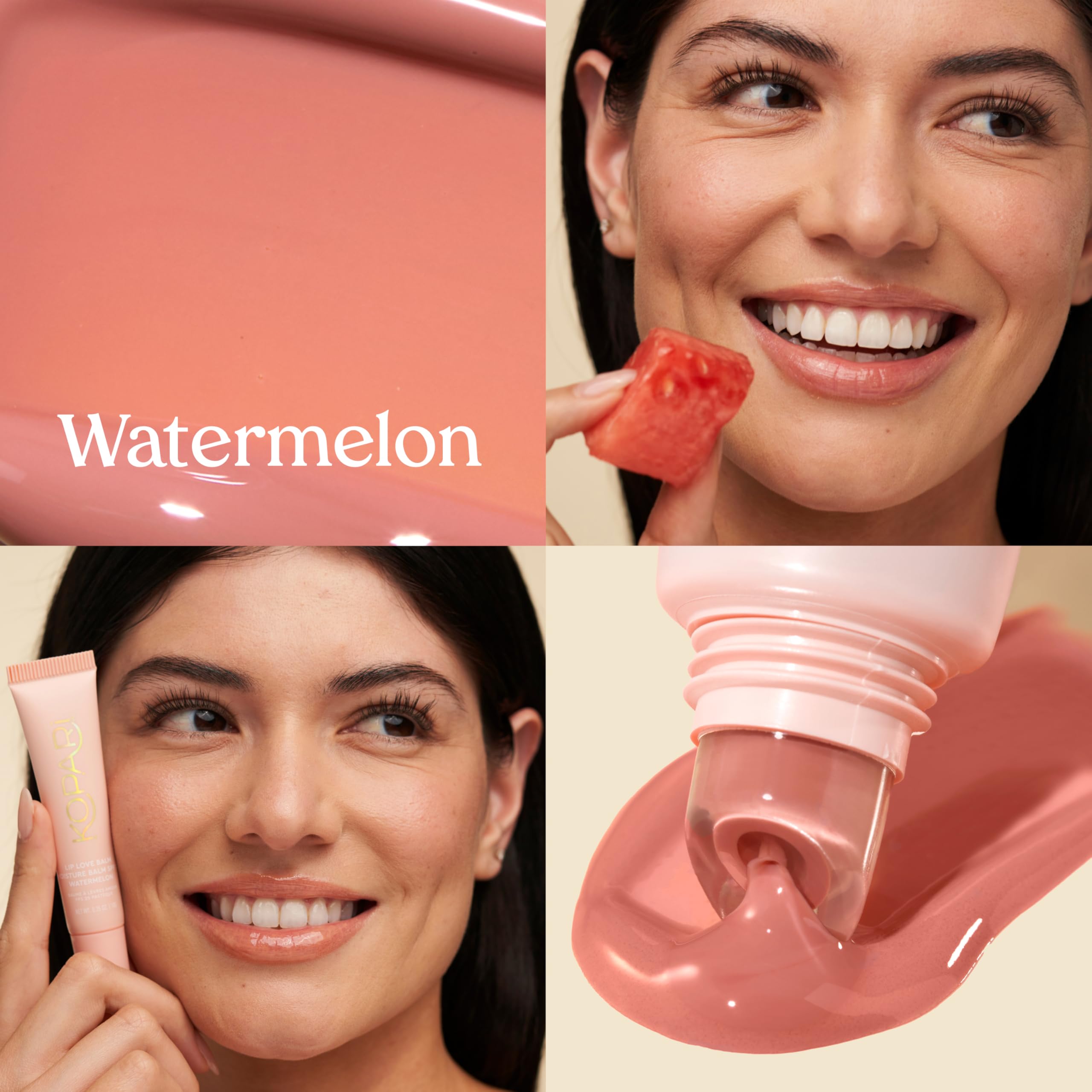 Kopari Lip Love Moisture Balm SPF 30 Watermelon – Tinted Mineral Lip Sunscreen