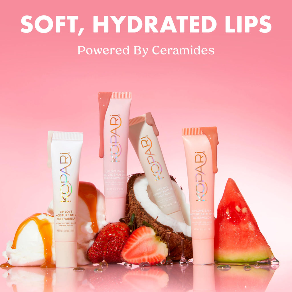 Kopari Lip Love Moisture Balm SPF 30 | Mineral Zinc Oxide & Ceramide Hydration