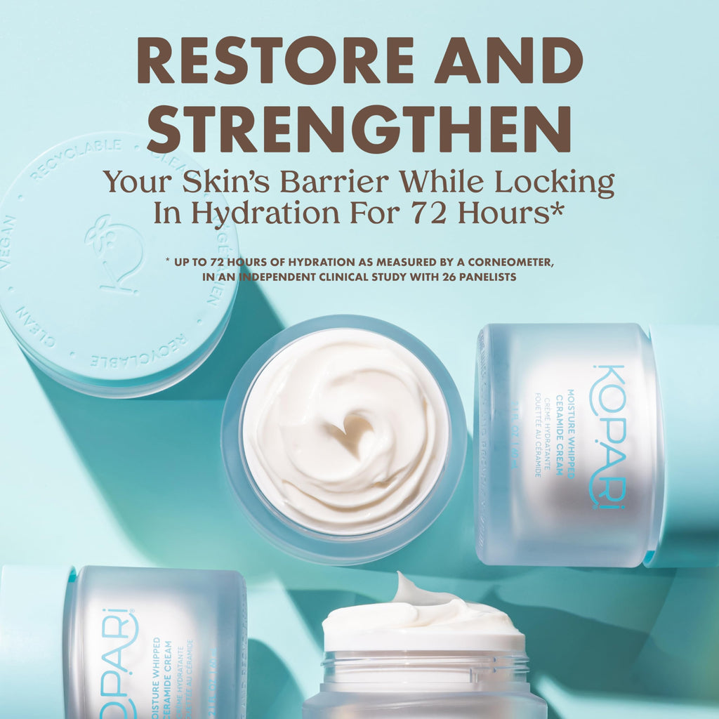 Kopari Moisture Whipped Ceramide Cream | Hydration + Barrier Support | Vegan Ceramides