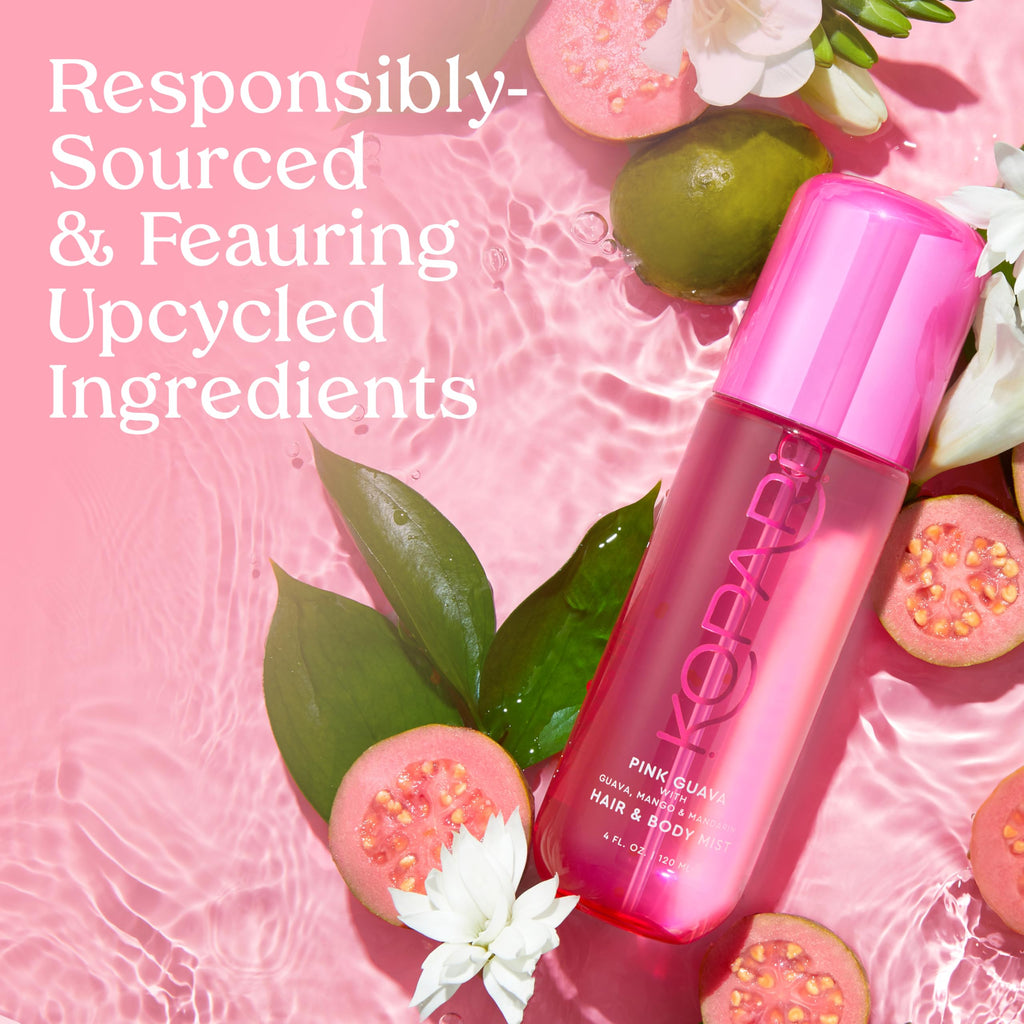 Kopari Pink Guava Hair & Body Mist – Tropical Guava, Mango & Mandarin (4 oz)