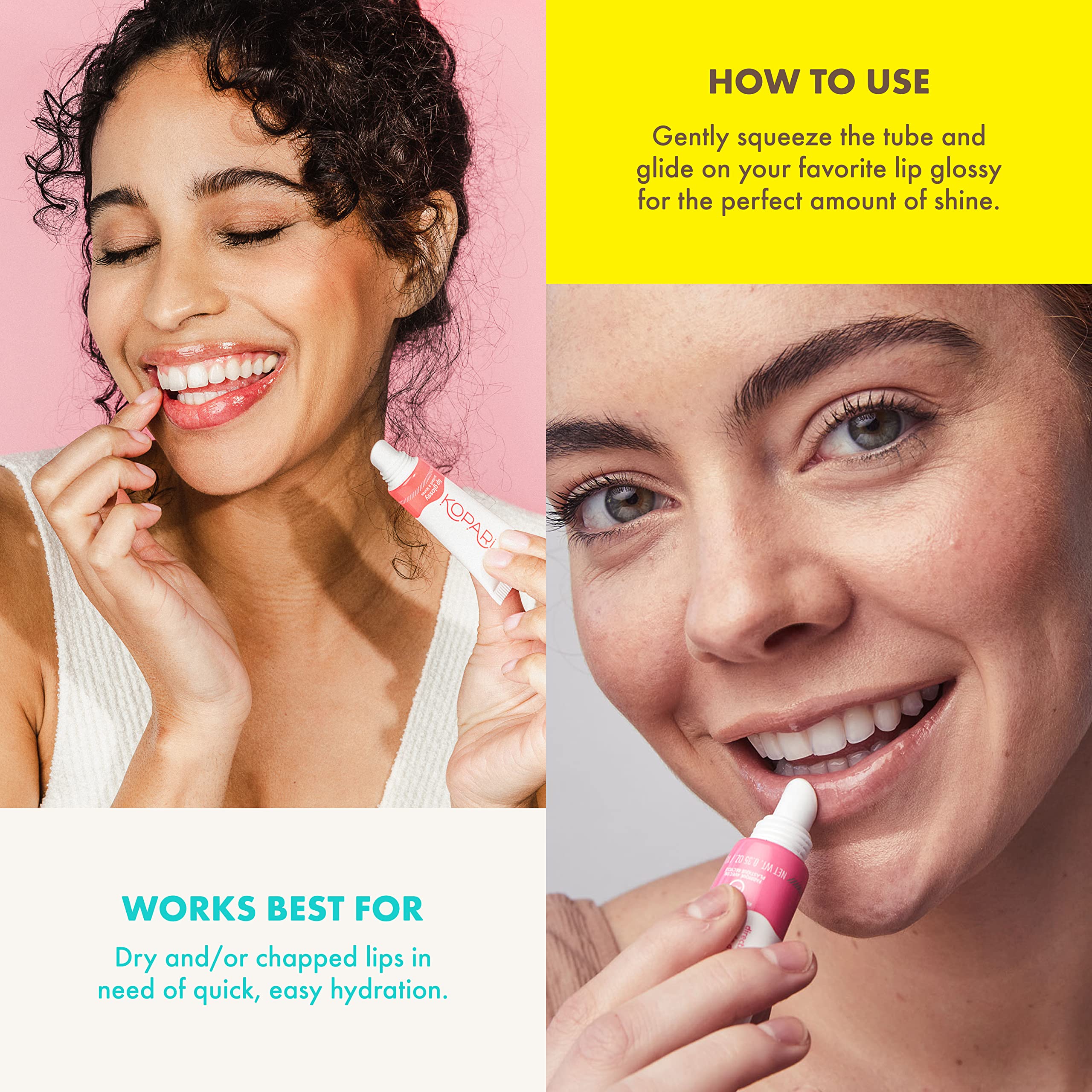 Kopari Sheer Blush Lip Glossy 2pk – Soft Tint & Shine