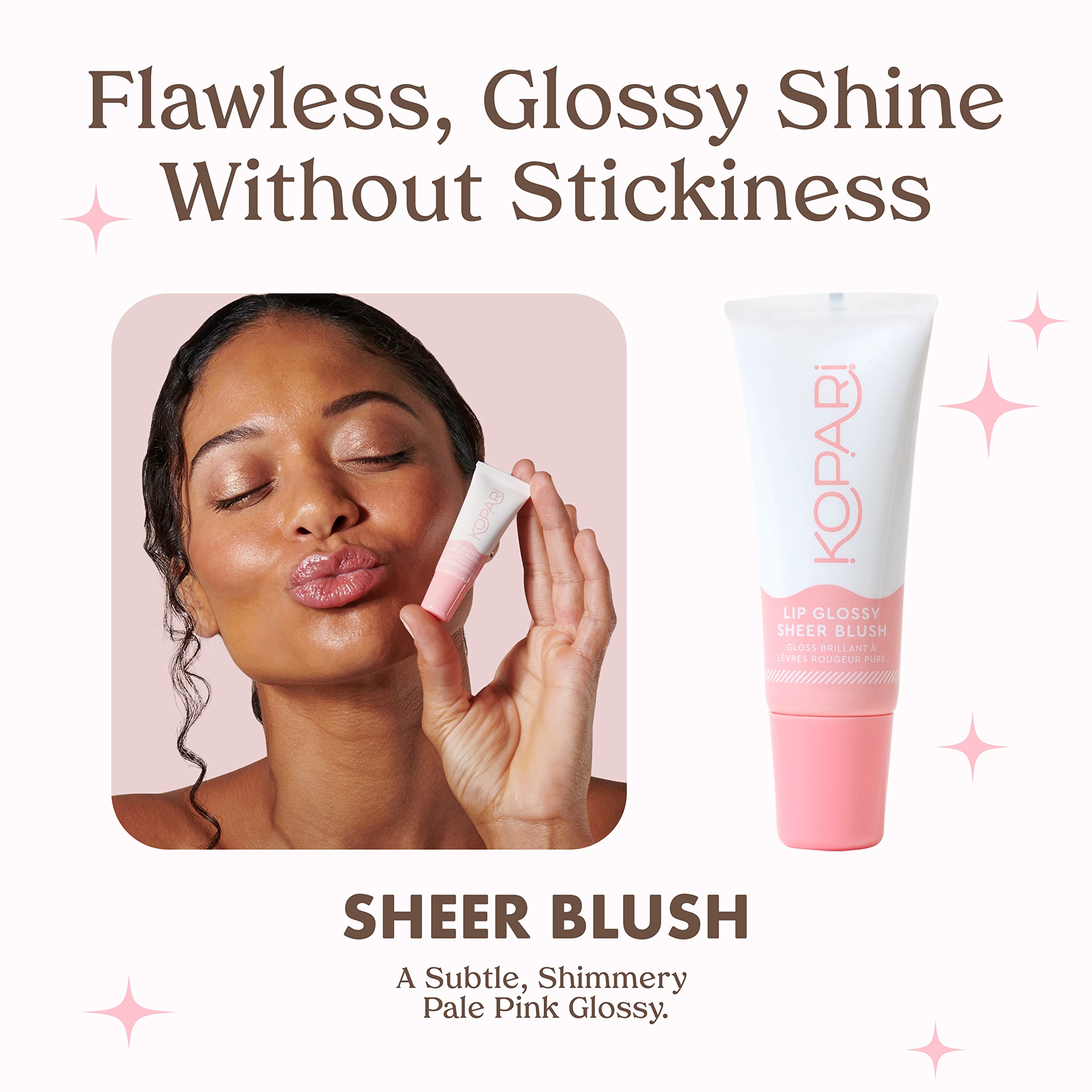 Kopari Sheer Blush Lip Glossy 2pk – Soft Tint & Shine