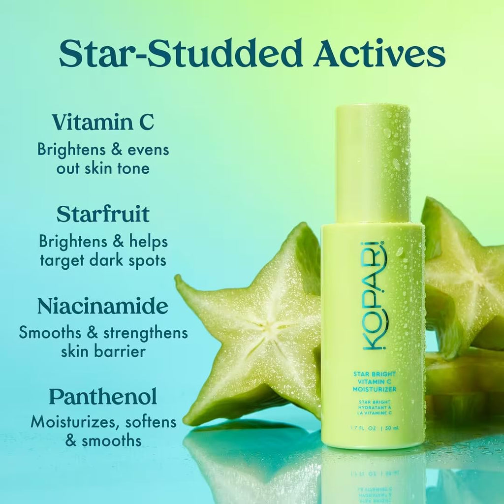 Kopari Star Bright Vitamin C Moisturizer – Brighten & Even Skin Tone, 1.7oz