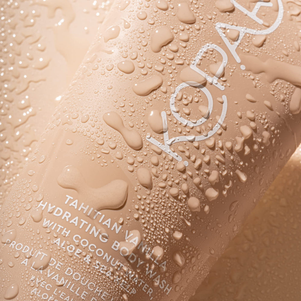 Kopari Tahitian Vanilla Hydrating Body Wash with Coconut Water & Aloe – Moisture-Preserving Cleanse, 9.0 oz