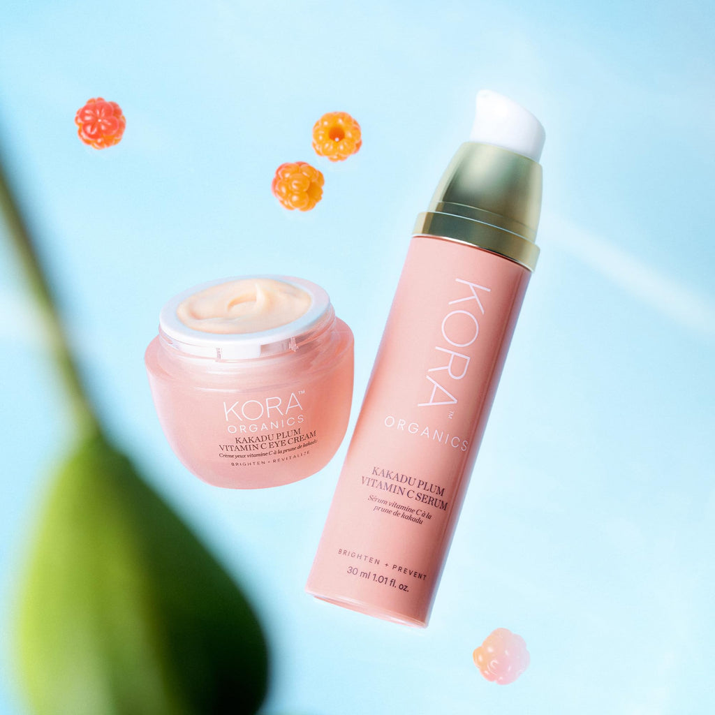 KORA Organics Kakadu Plum Vitamin C Eye Cream – Hydrating, Revitalizing & Refillable 0.51 fl oz
