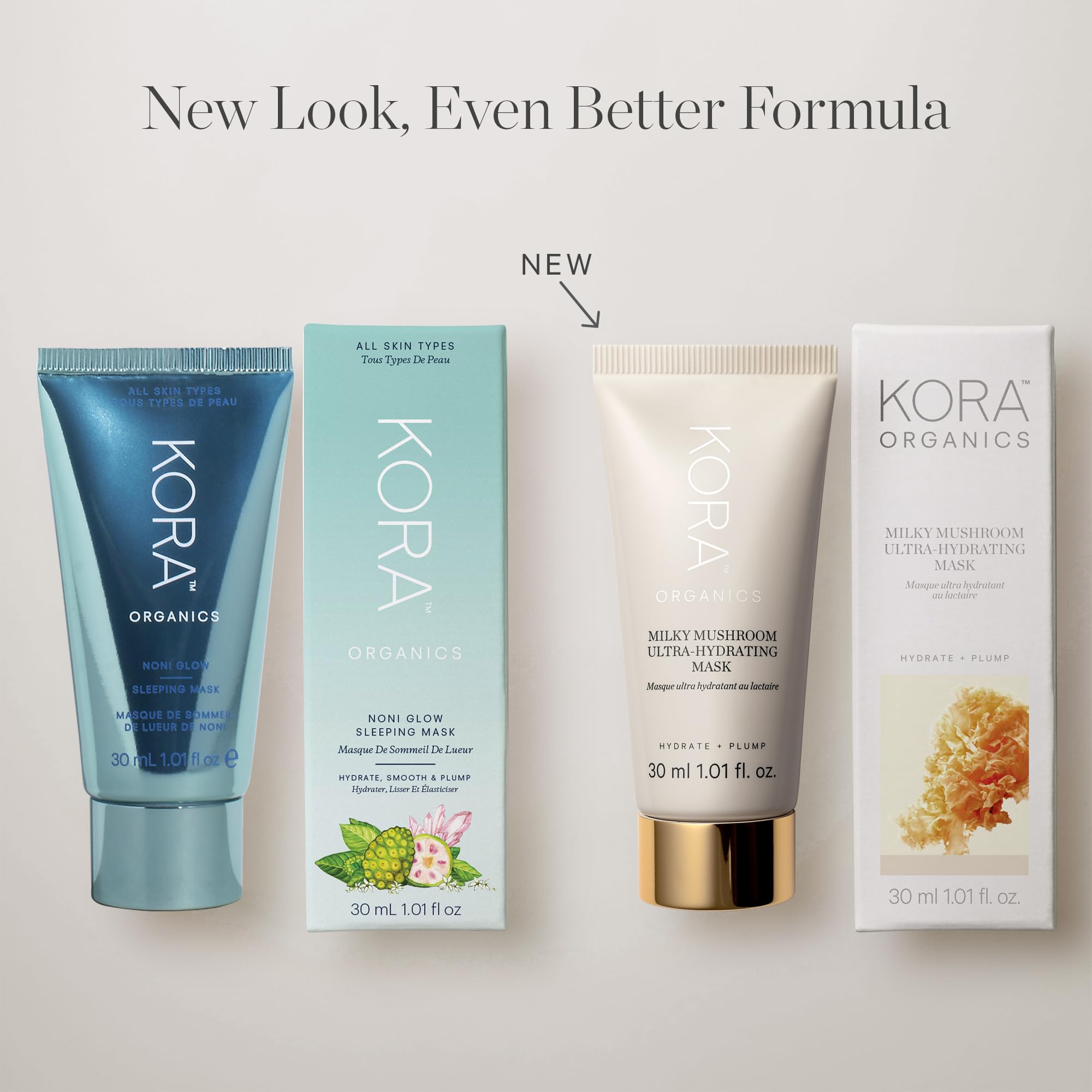 KORA Organics Milky Mushroom Ultra Hydrating Mask — Deep Moisture & Radiance