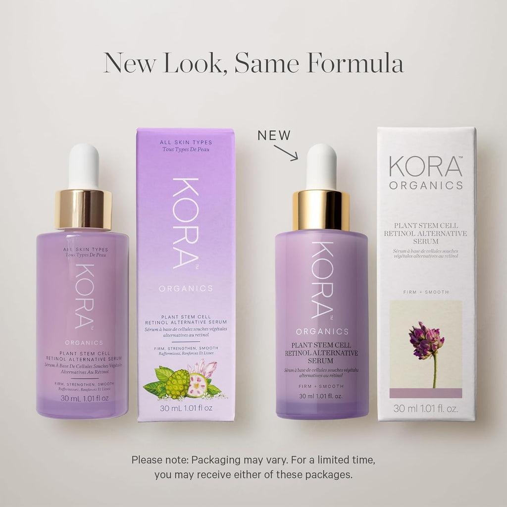 KORA Organics Plant Stem Cell Serum – Retinol Alternative, Firming & Radiant Skin