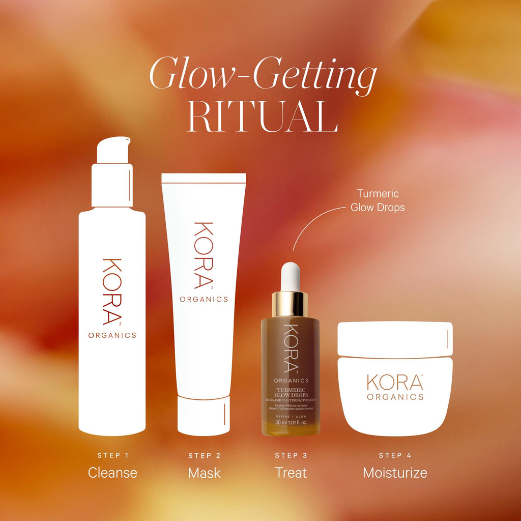 KORA Organics Turmeric Glow Drops – Organic Radiance Serum (Niacinamide Alternative)