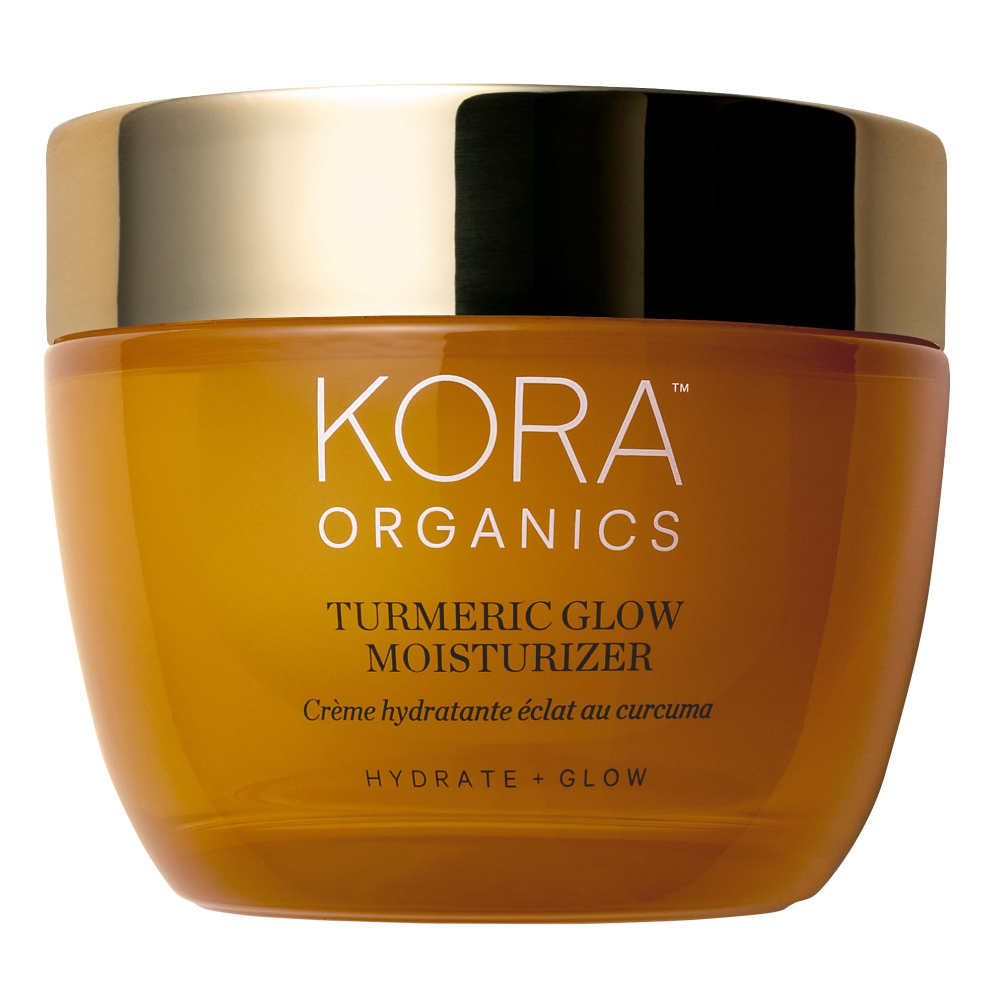 KORA Organics Turmeric Glow Moisturizer – Hydration, Radiance & Refillable Jar | 1.69 fl oz