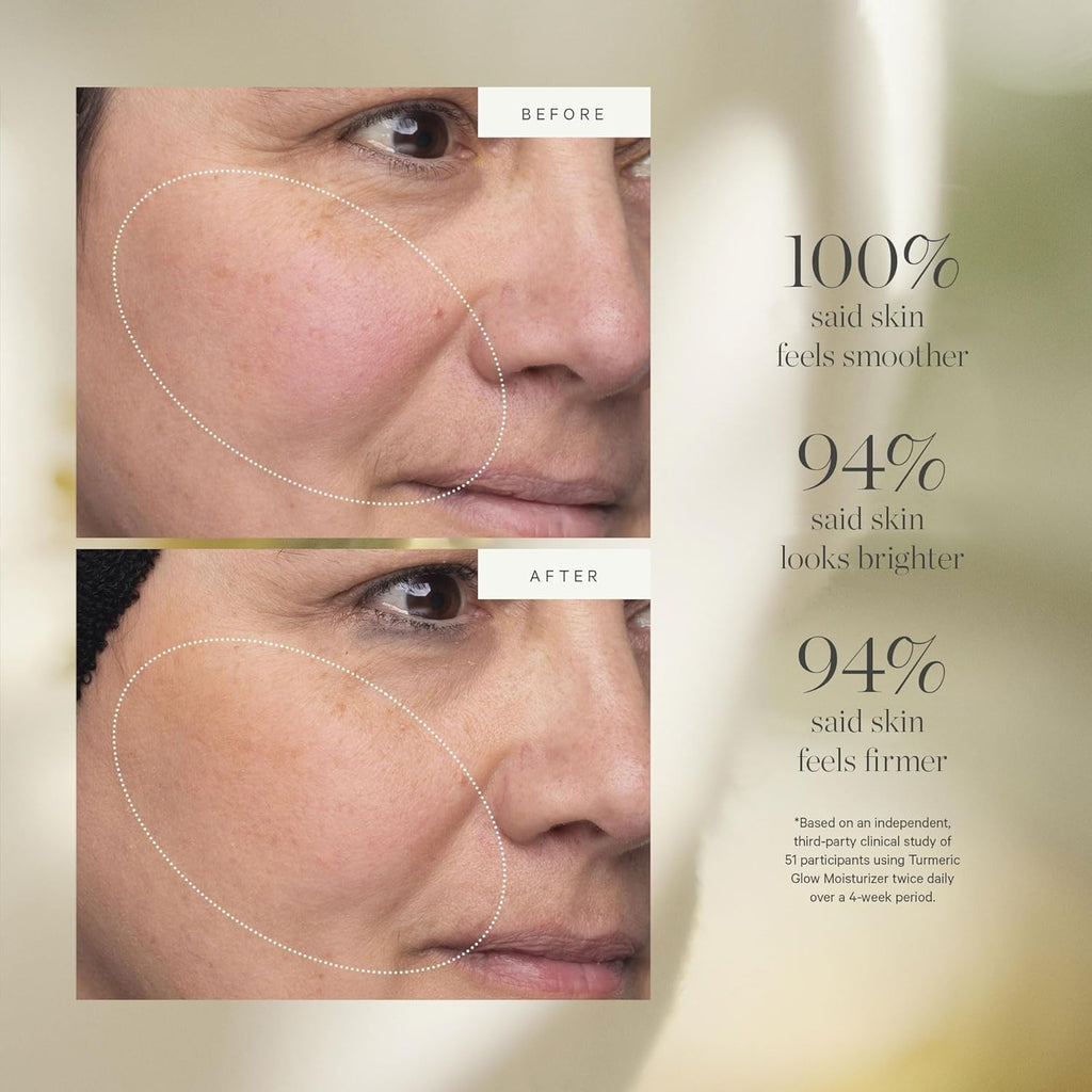 KORA Organics Turmeric Glow Moisturizer – Travel Size, Organic & Cruelty-Free