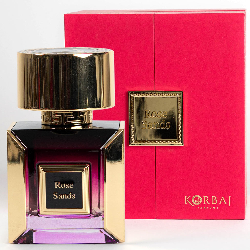 KORBAJ PARFUMS Rose Sands – Arabian Perfume for Women, Gourmand Scent with Caramel, Milk, Honey, Tonka Bean, Vanilla & White Musk