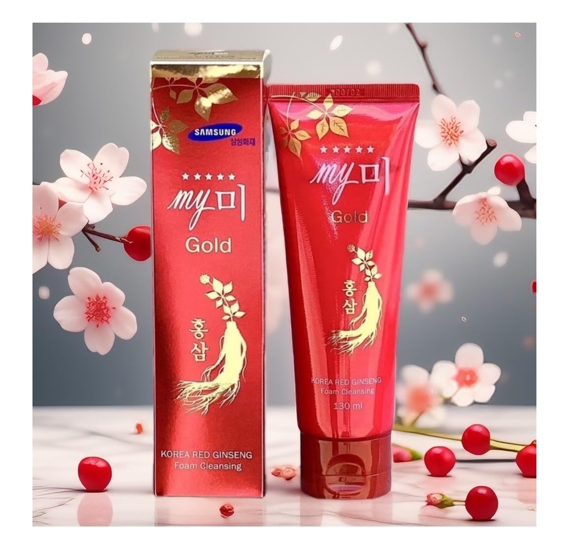 Korean Red Ginseng Foam Cleansing 130ml | Gentle Deep Cleanse, Makeup Removal & Sebum Control