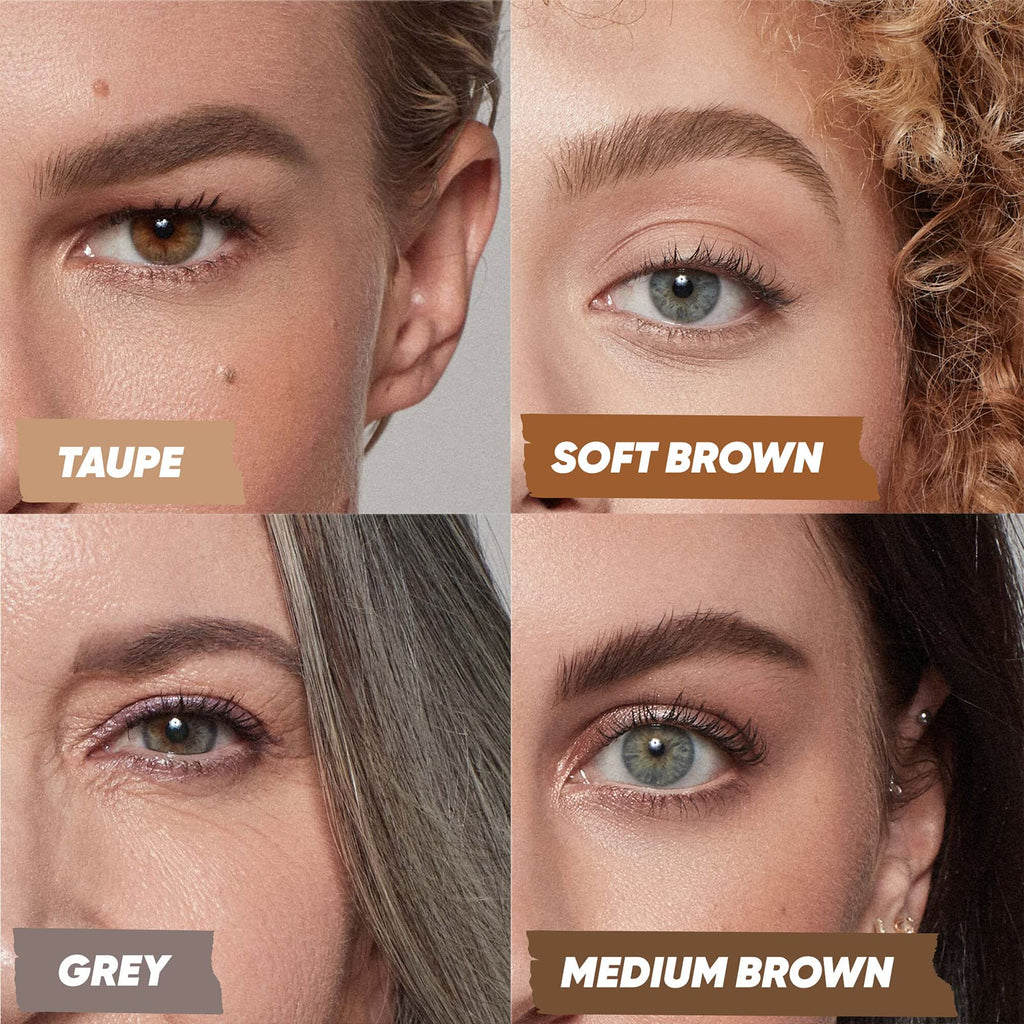 Kosas Air Brow Tinted Gel – Clean Vegan Brow Gel in Grey for Full, Fluffy Brows