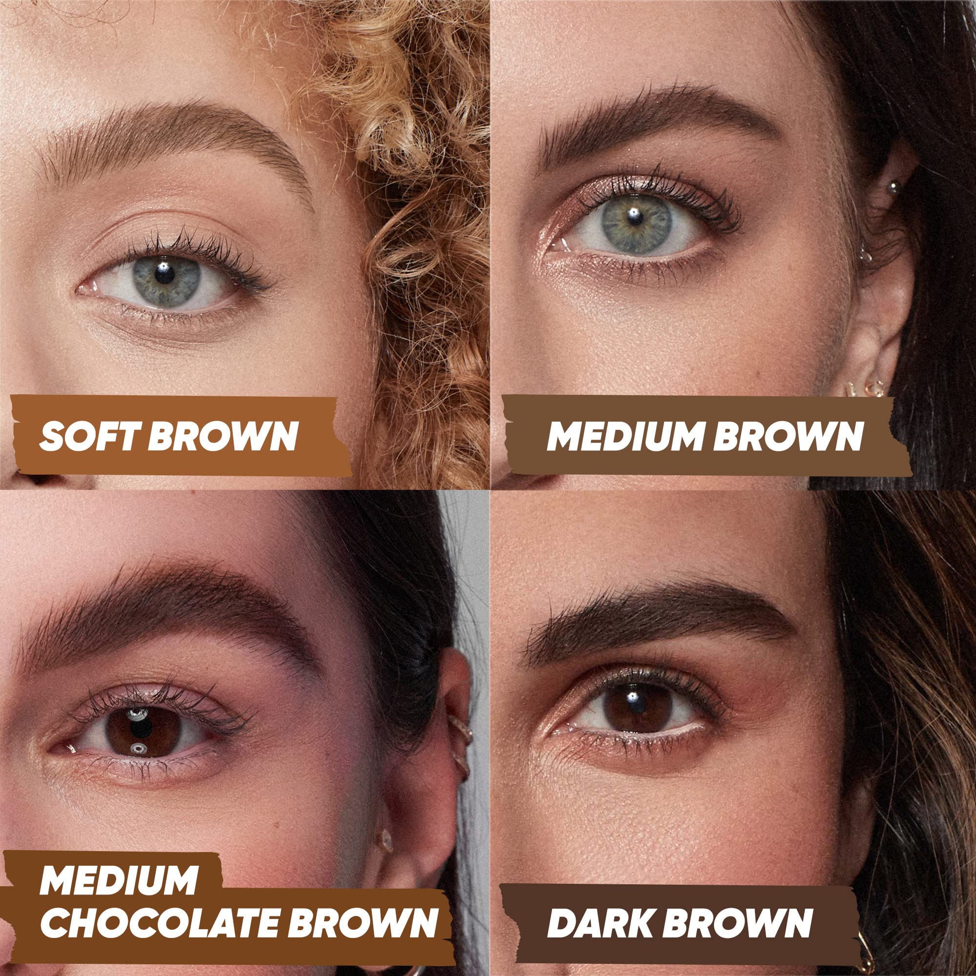 Kosas Air Brow Tinted Gel — Clean, Vegan, Longwear Brow Definition (Medium Brown)
