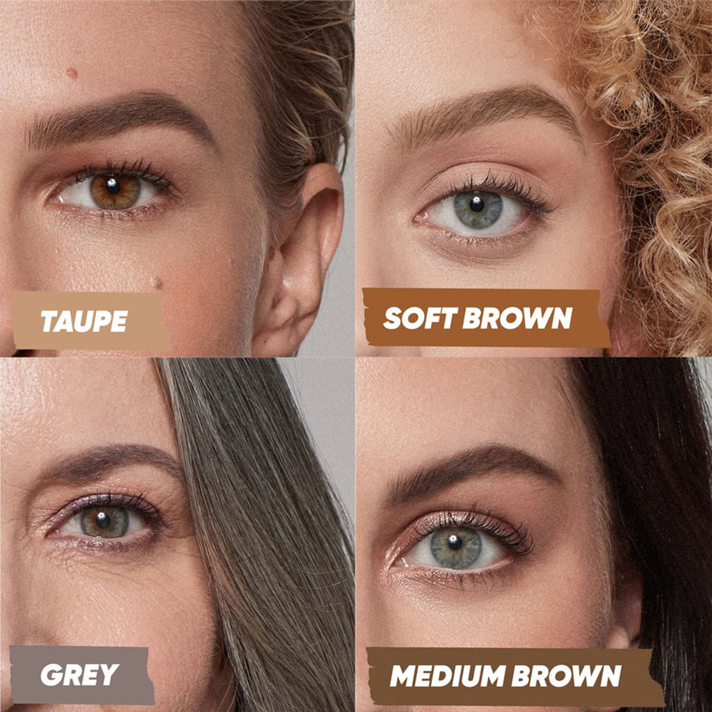 Kosas Brow Pop - Longwear Dual-Sided Eyebrow Pencil in Grey with Castor Oil | Natural Hair-Like Brow Definition