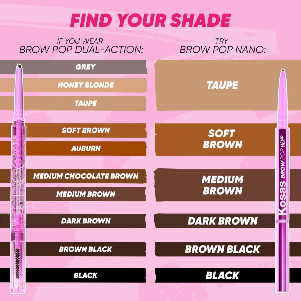 Kosas Brow Pop Nano 1mm Pencil – Ultra-Fine Hairlike Strokes for Natural Brows