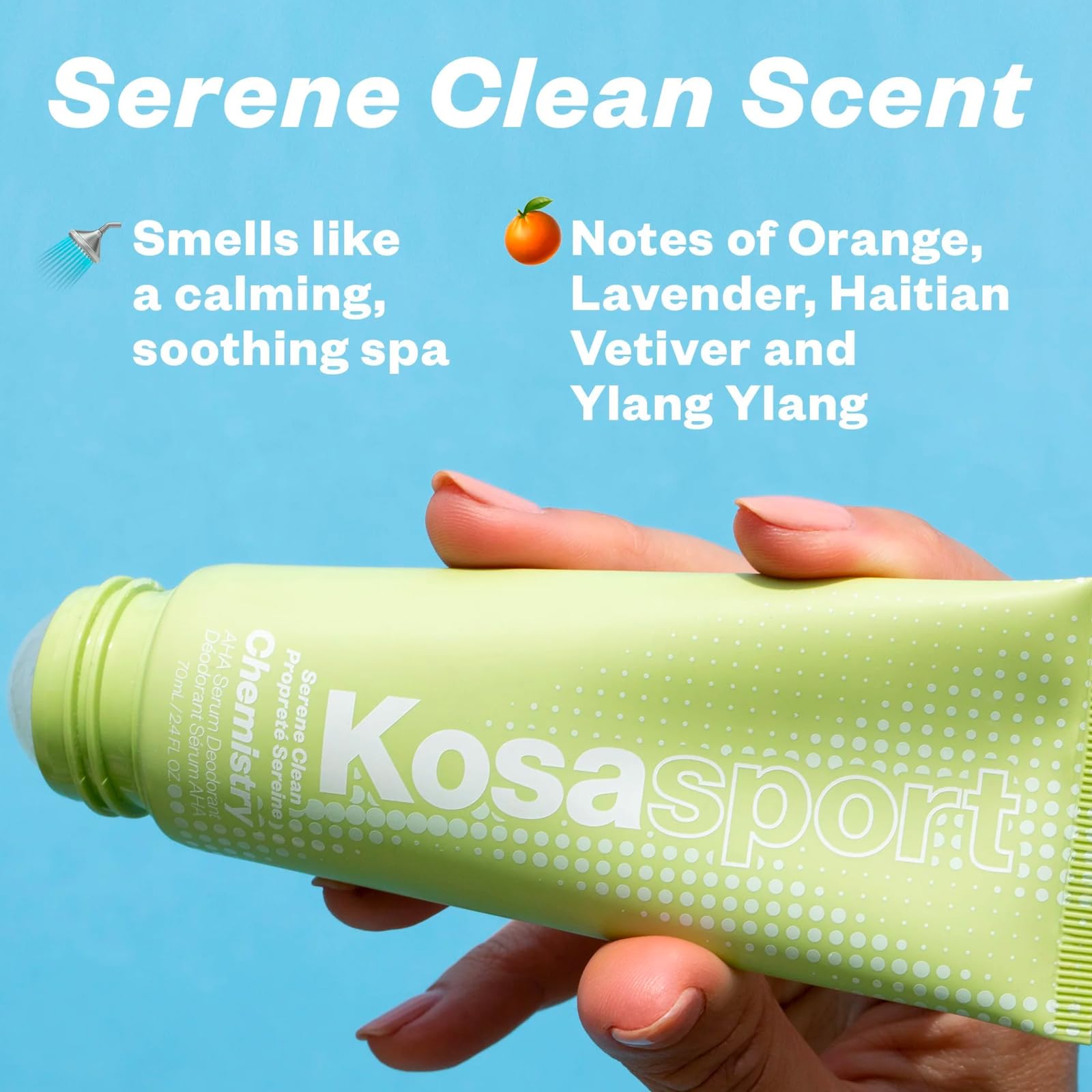 Kosas Chemistry Deodorant – Aluminum-Free + AHA Serum (Serene Clean)