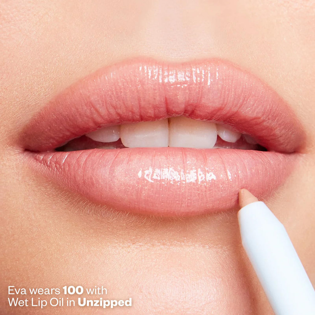 Kosas Hotliner Retractable Lip Liner – Built-In Sharpener & Brush, Hydrating & Long-Lasting