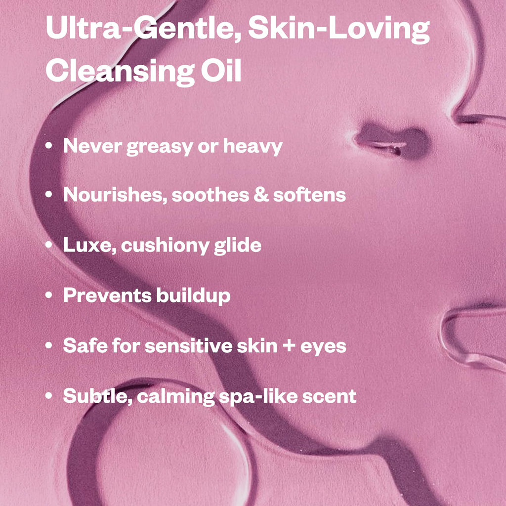 Kosas Mini Plump + Juicy Double Cleansing System — Botanical Oil + Gel Cleanser Set (Soap & Sulfate Free) for All Skin Types