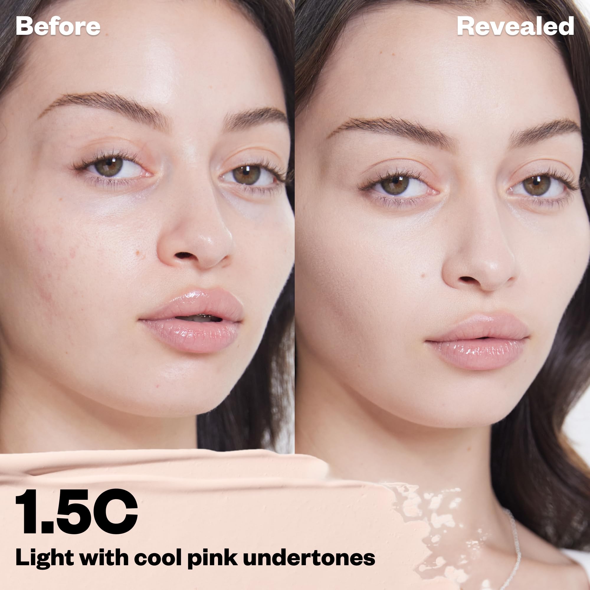 Kosas Mini Revealer Concealer - Medium Coverage, Hydrating Cream Concealer for Dark Circles, Tone 1.5