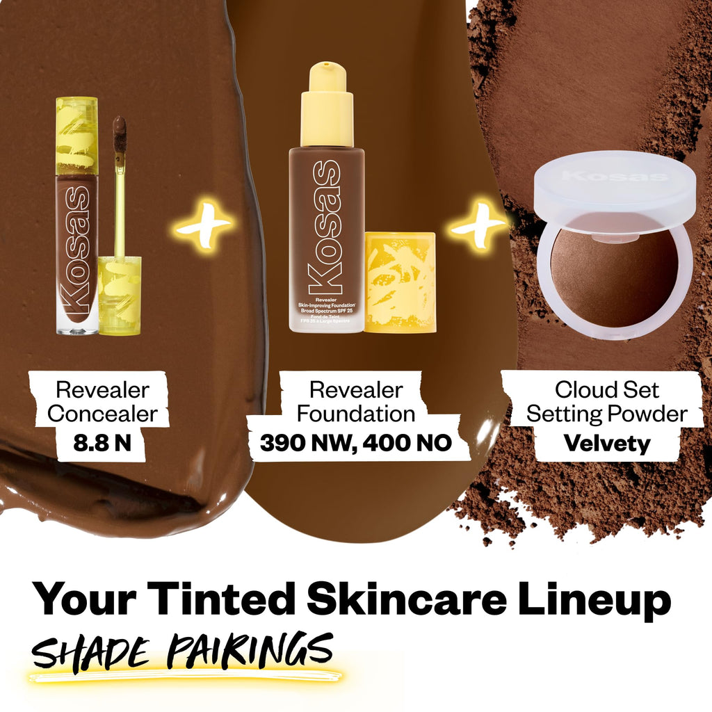 Kosas Revealer Concealer – Medium Coverage with Hyaluronic Acid | Vegan & Long-Lasting, Tone 8.8 N