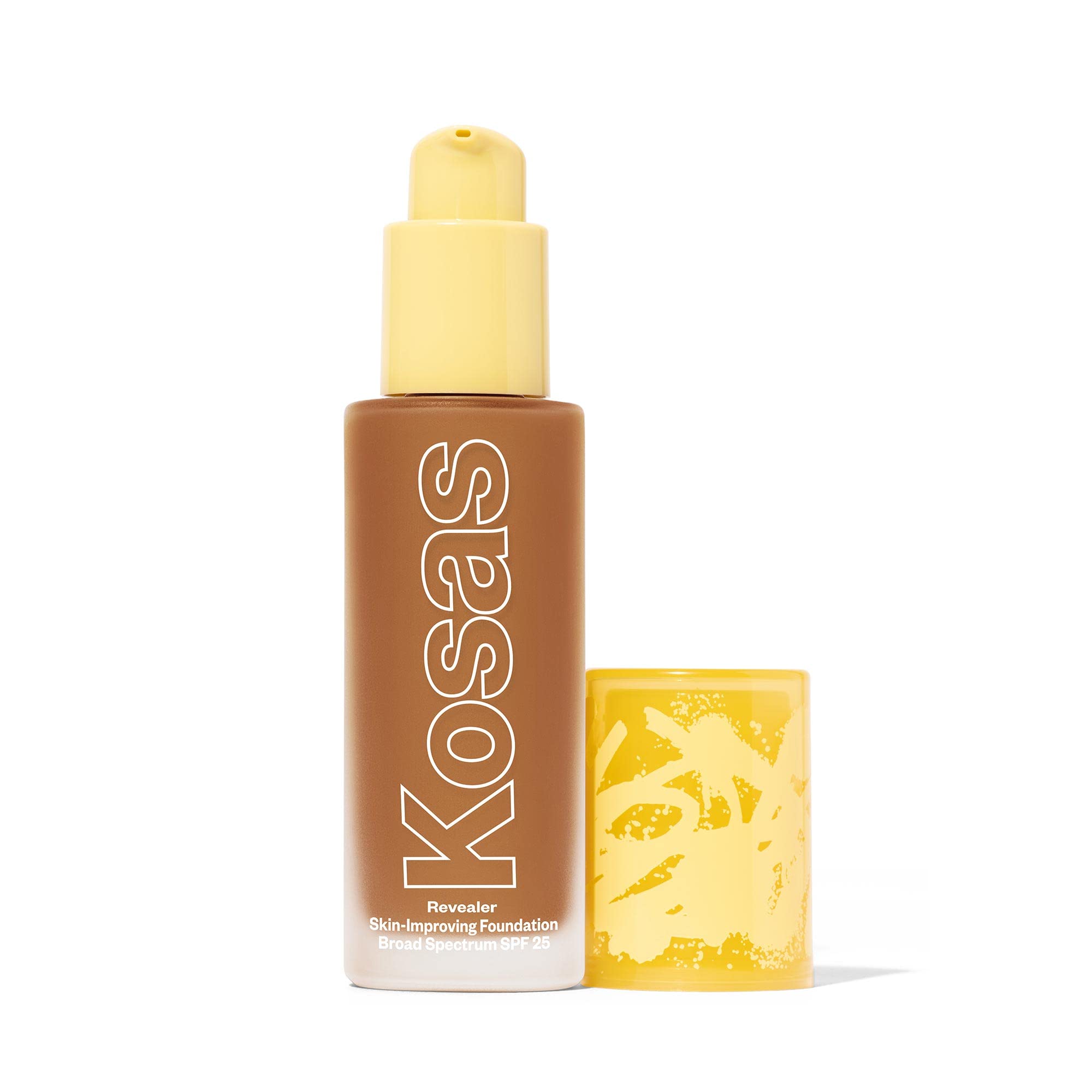 Kosas Revealer Foundation with SPF 25 – Hydrate, Brighten, Soothe – Medium Deep Warm 350