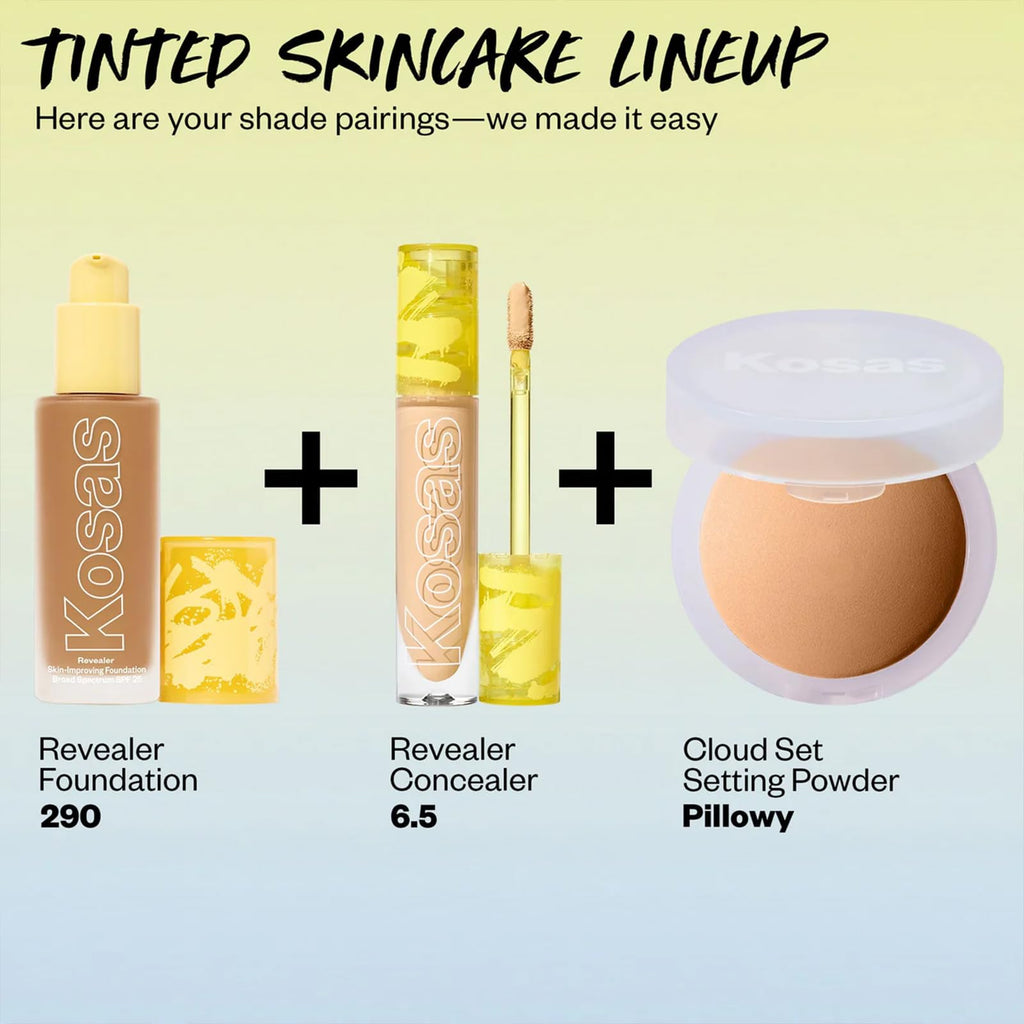 Kosas Revealer Skin-Improving Foundation with SPF 25 — Medium Deep Neutral Olive 290