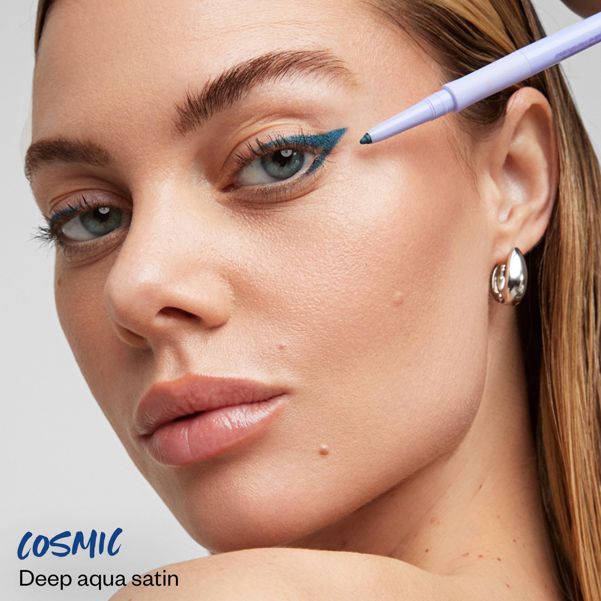 Kosas Soulgazer Gel Eyeliner Cosmic – Waterproof, Smudge-Proof with Hyaluronic Acid | Retractable Pencil + Sharpener & Smudger