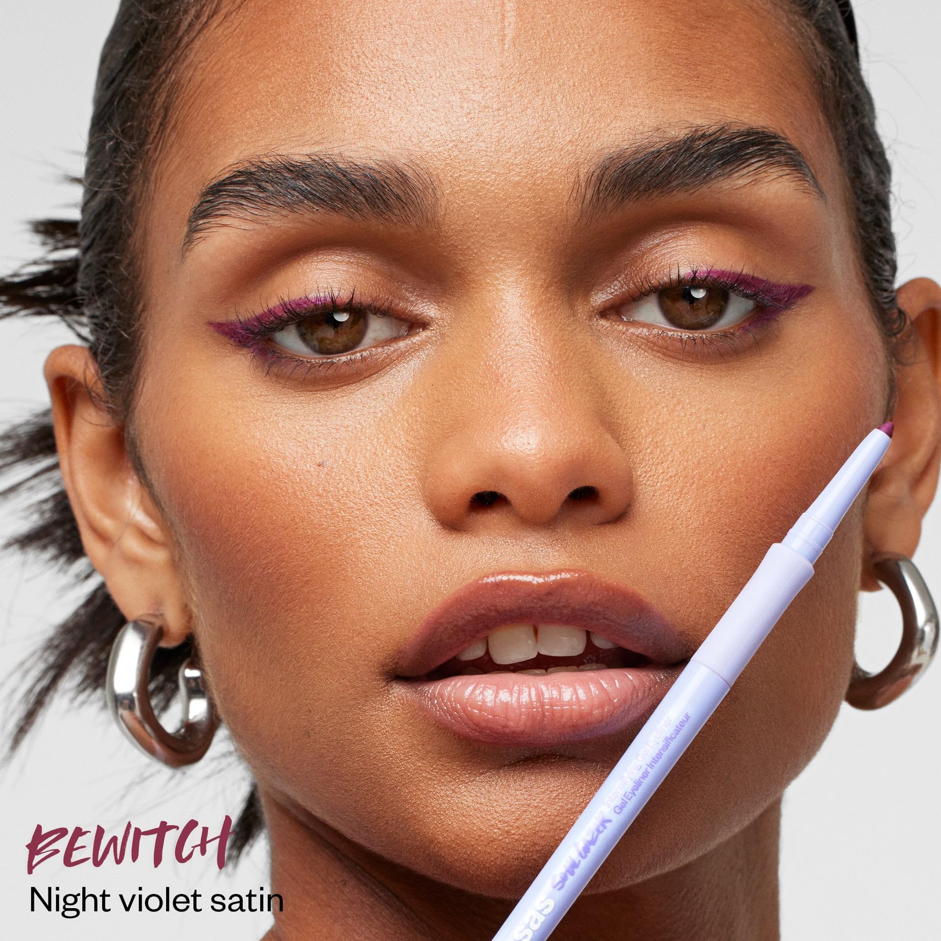 Kosas Soulgazer Gel Eyeliner (Bewitch) – Night Violet Satin, Waterproof & Hyaluronic Acid